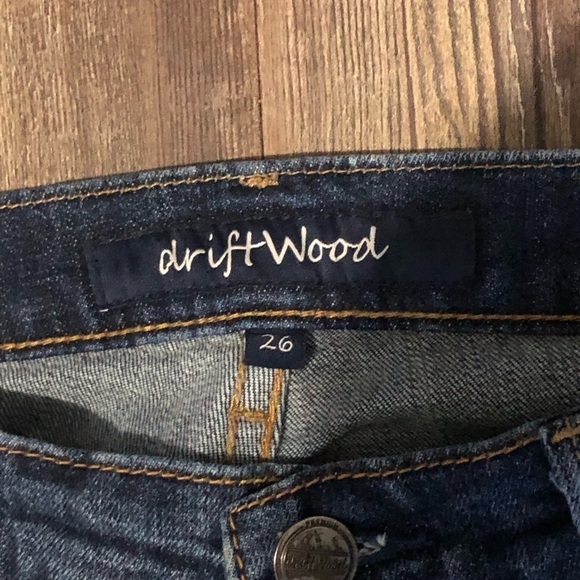 Driftwood Jeans Women's 26 Marilyn Skinny Straight Leg Dark Wash Denim - Picture 2 of 6